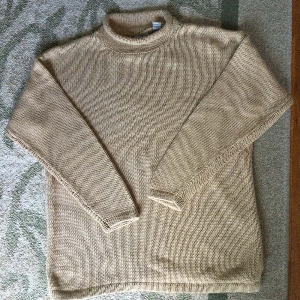 Innovation Sport, roll neck mustard sweater, size S, 100% cotton, brand new